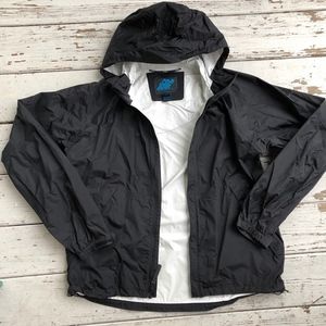 EMS sync system three black rain jacket/exc cond